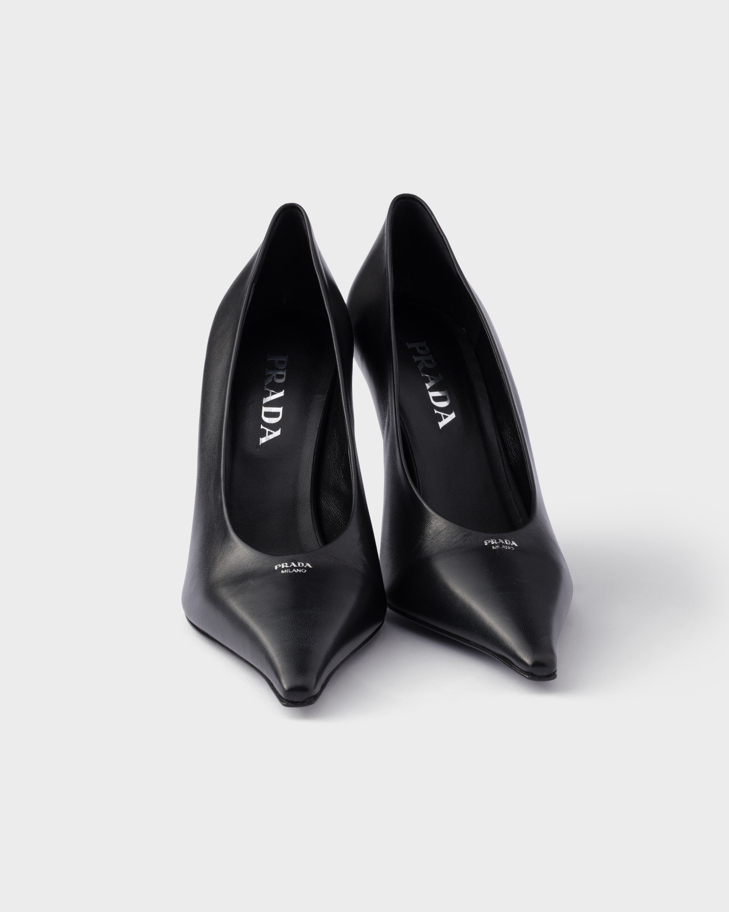Black Leather Pumps | PRADA - United States