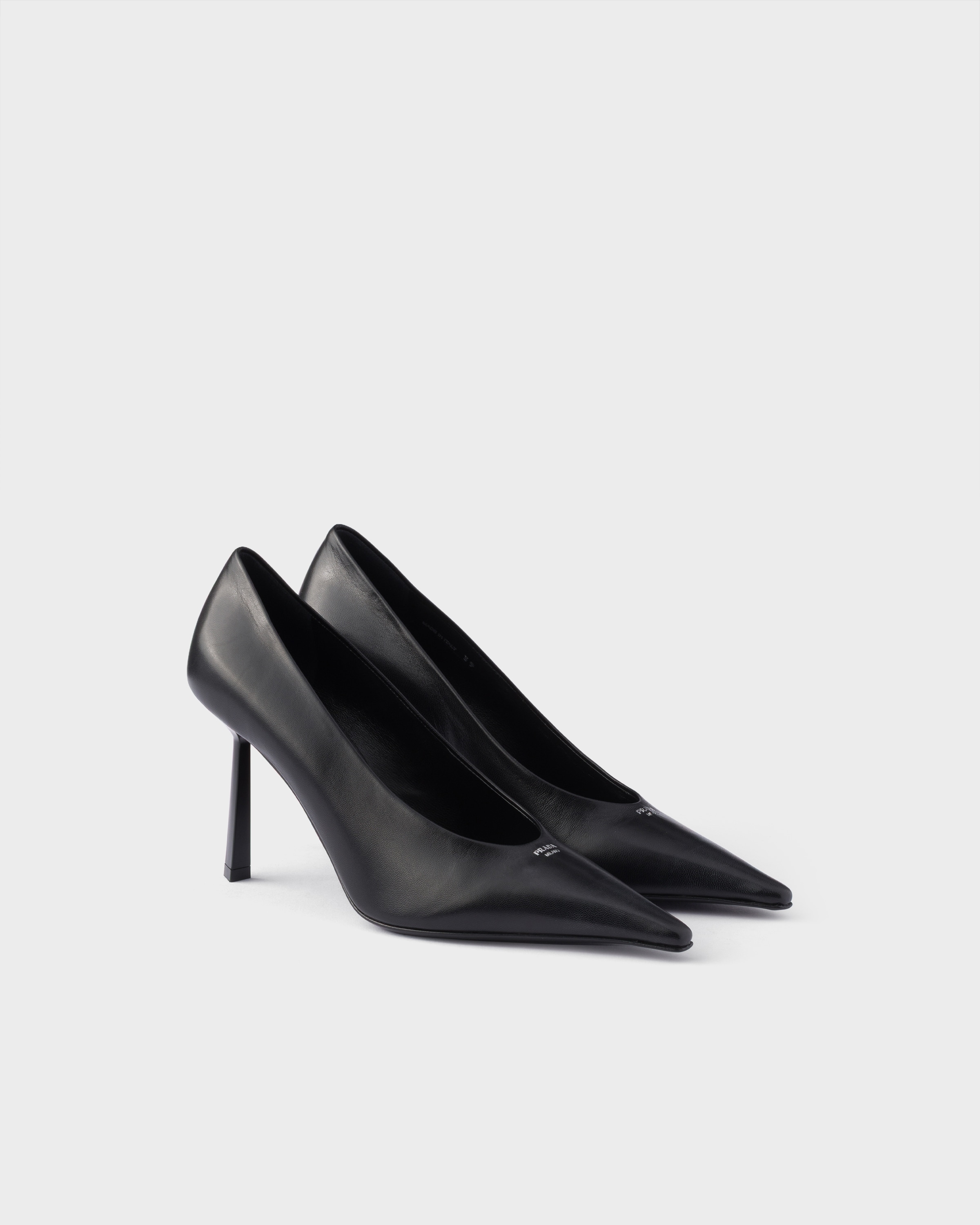 Black Leather Pumps | PRADA - United States