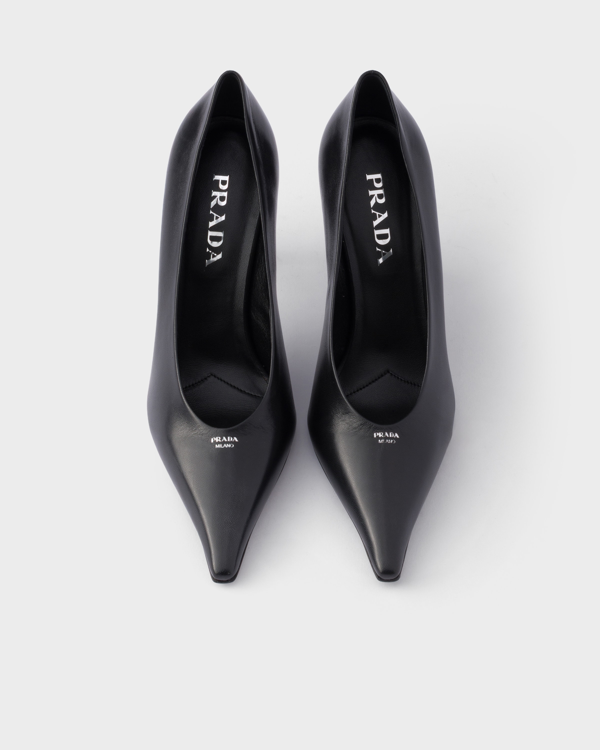 Black Leather Pumps | PRADA - United States