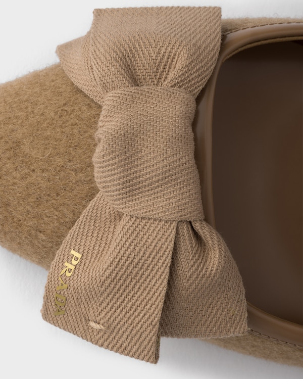 Fabric slingback pumps - Camel Brown Fabric slingback pumps - Camel Brown