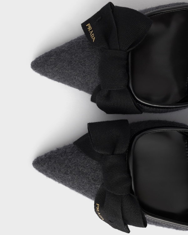 Fabric slingback pumps - Anthracite Gray Fabric slingback pumps - Anthracite Gray