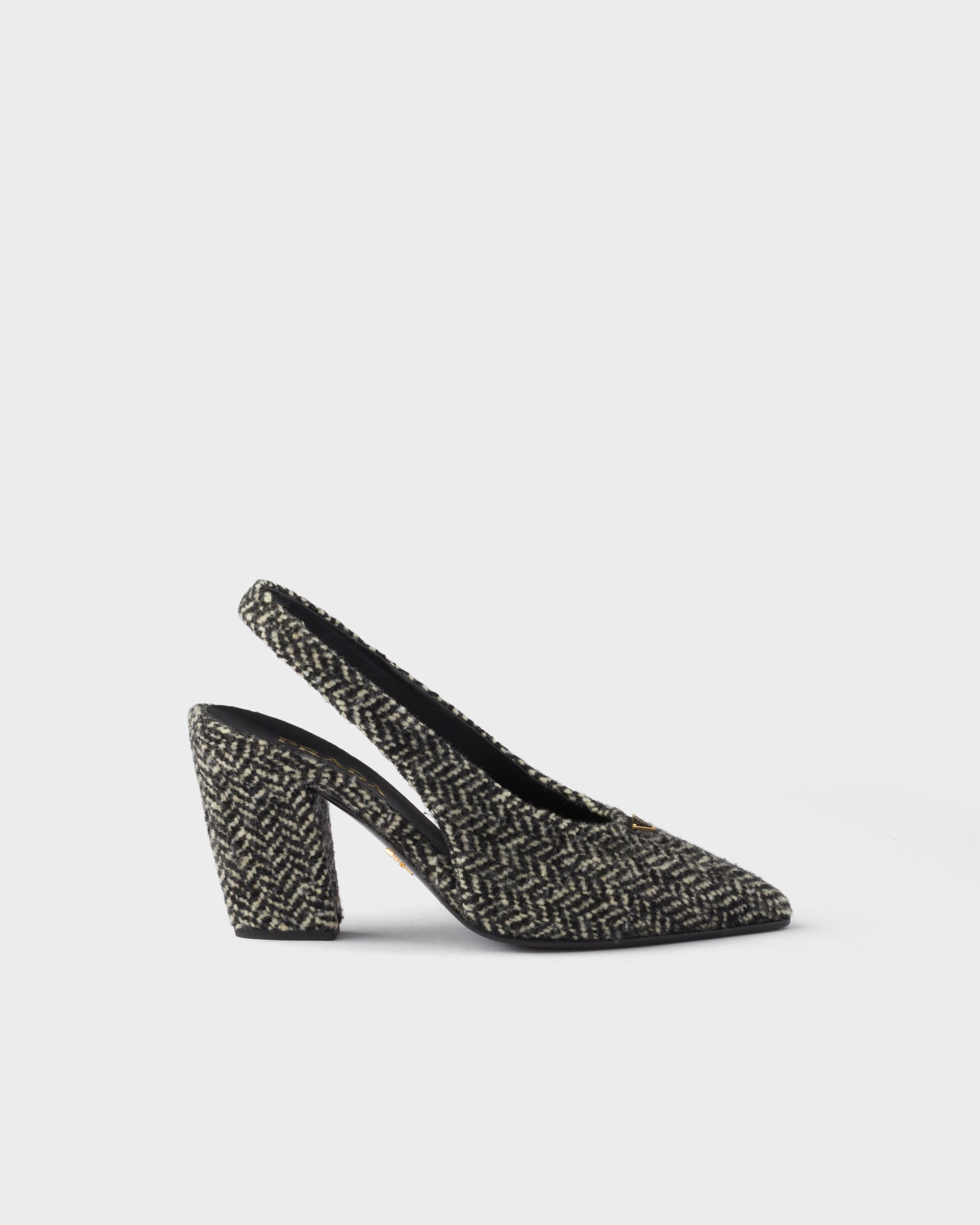 Prada Chevron slingback pumps