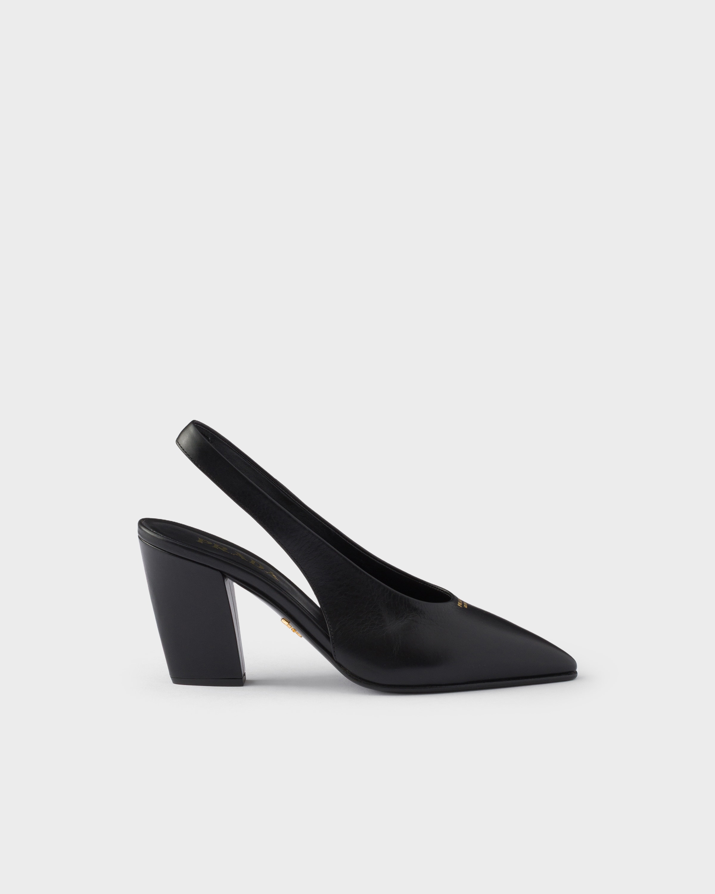 Prada Leather slingback pumps