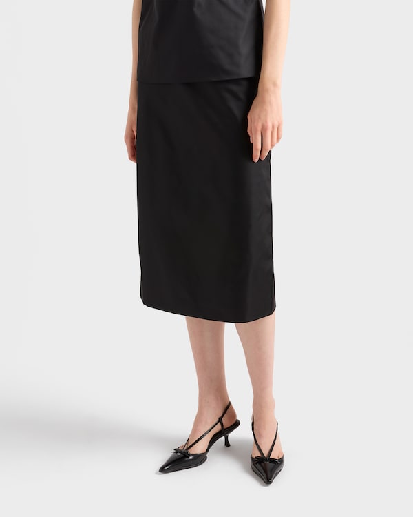 Brushed leather slingback pumps - Black Brushed leather slingback pumps - Black