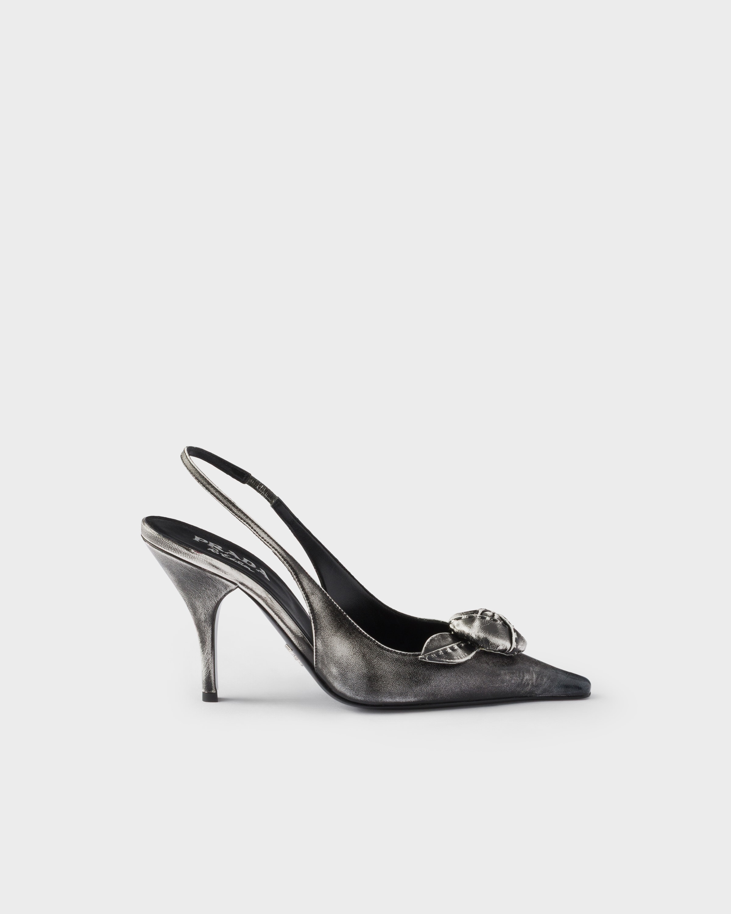 Prada Leather slingback pumps