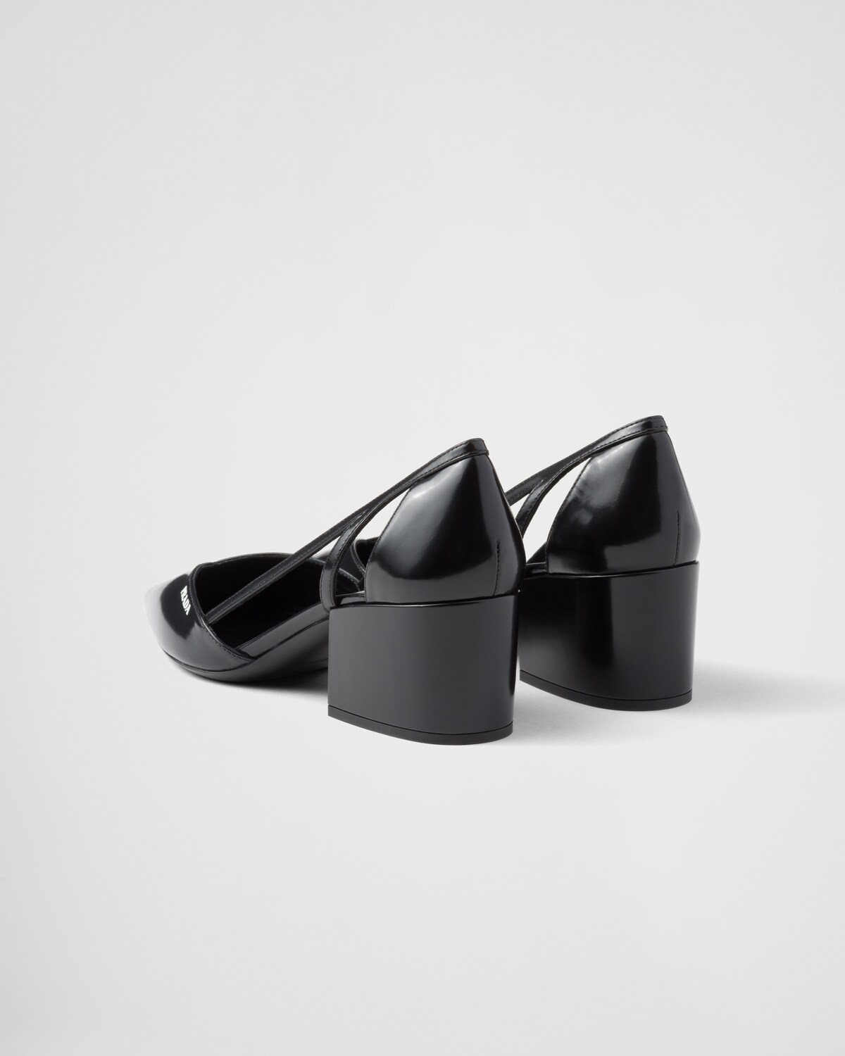 PRA BRUSHED PUMPS BLACK LAMBSKIN