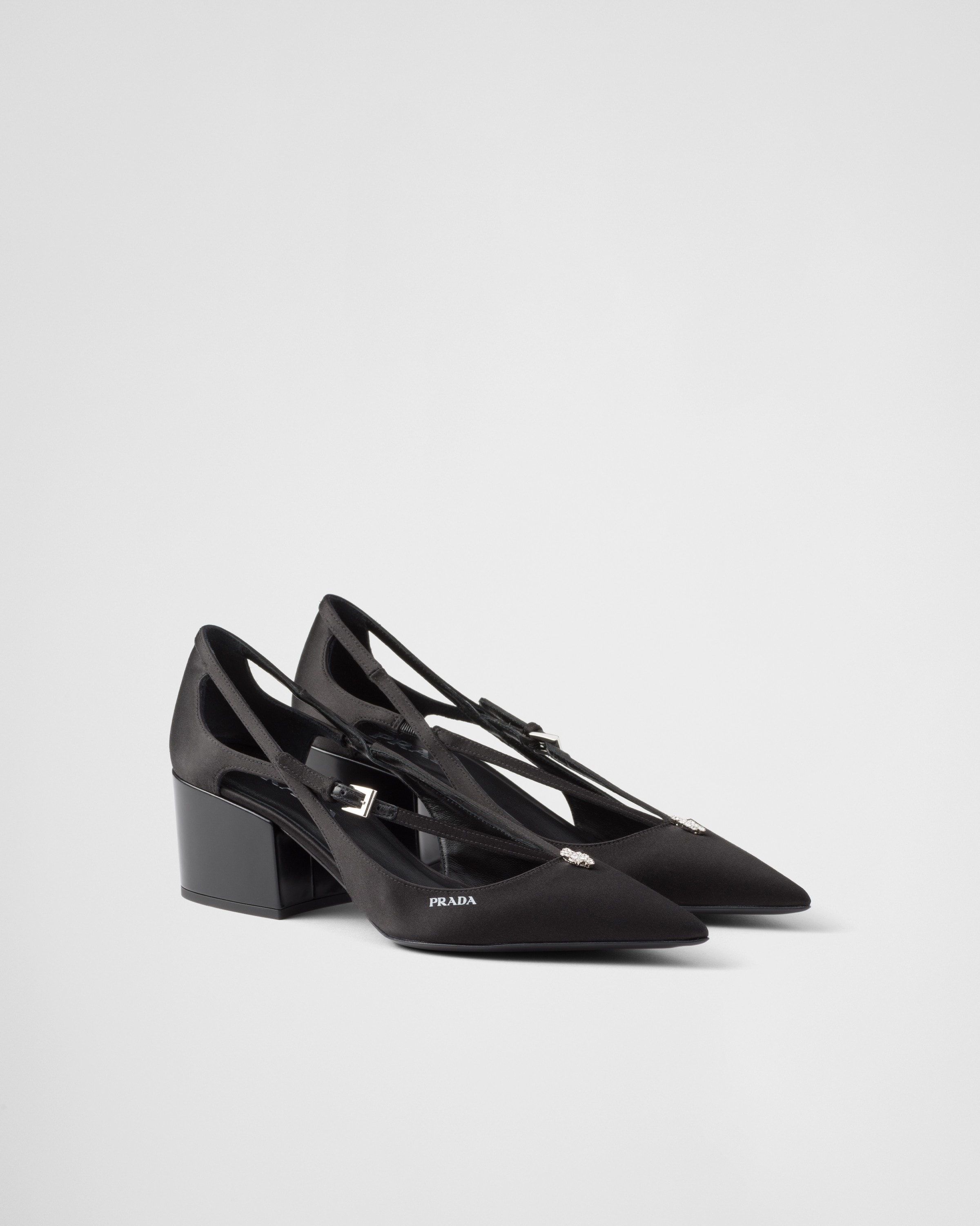 PRADA プラダ カットアウト サテン パンプス 1I740N Prada Satin Cut-Out Ballerinas | Saks Fifth Avenue