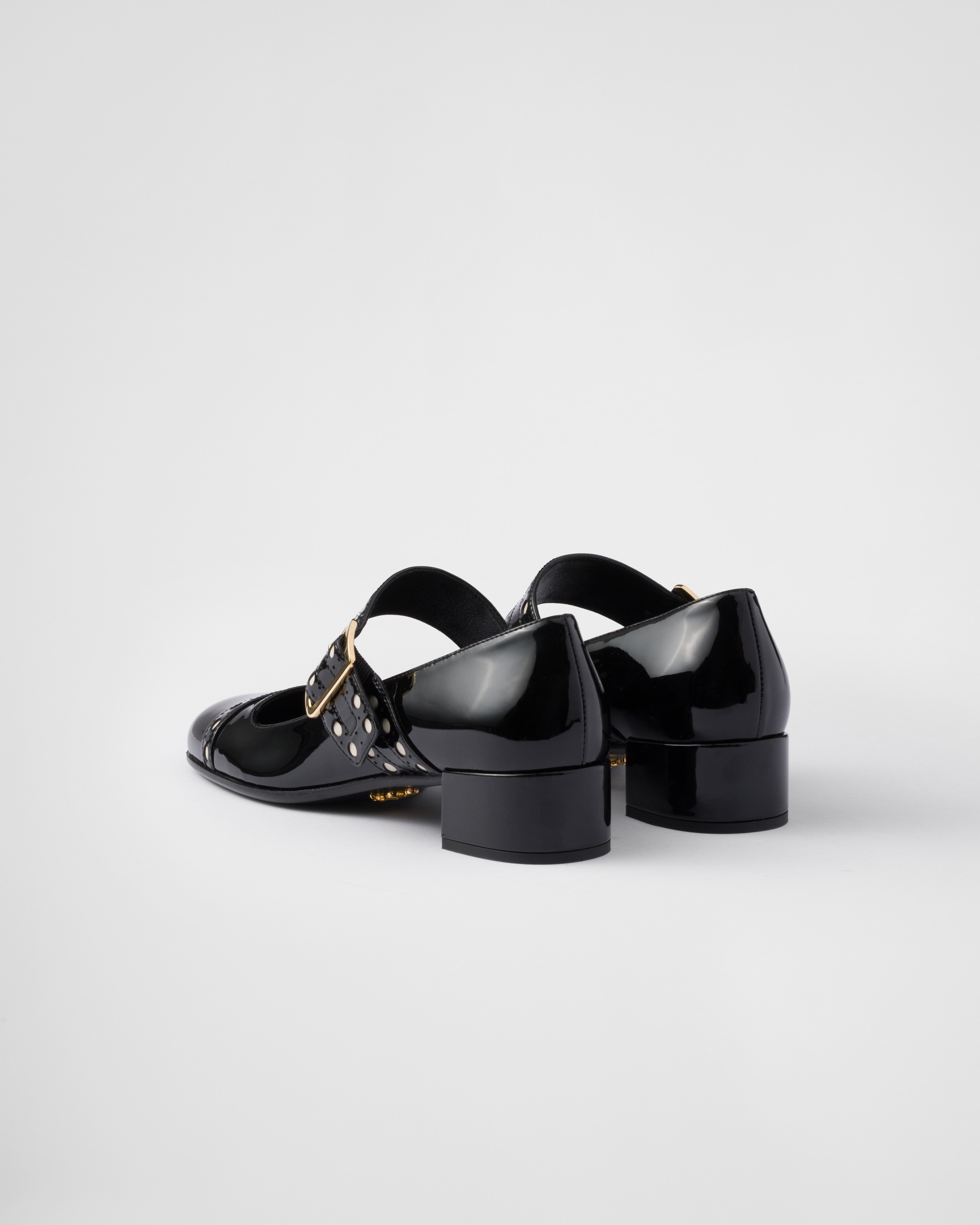 ブラック パテントレザー メリージェーンパンプス | PRADA