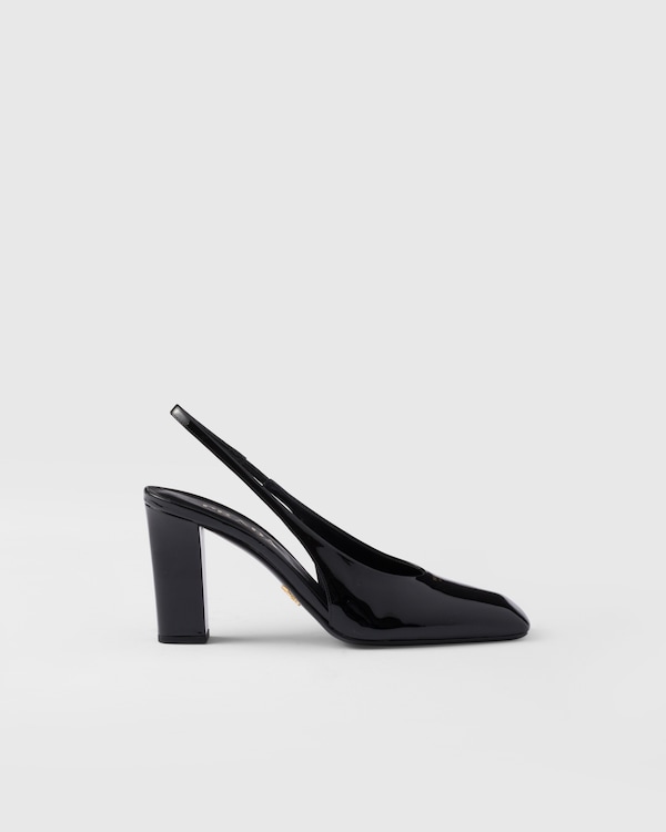 Patent leather slingback pumps Patent leather slingback pumps