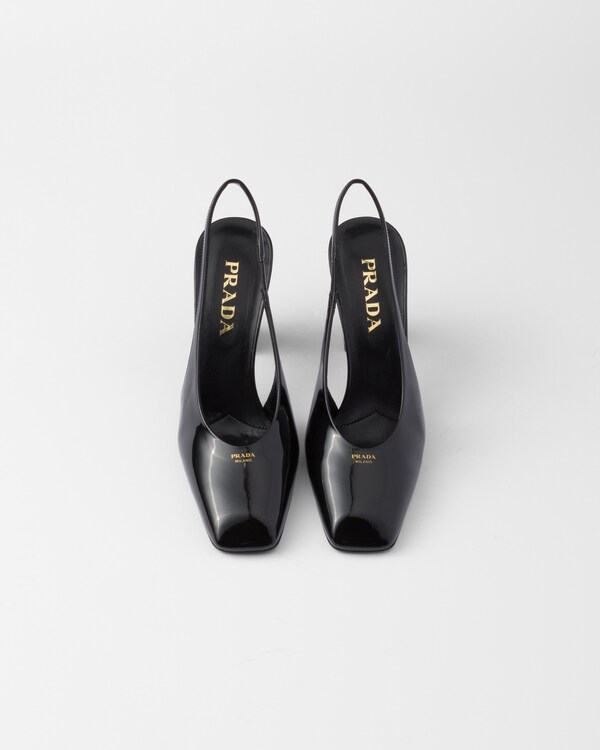 Patent leather slingback pumps Patent leather slingback pumps