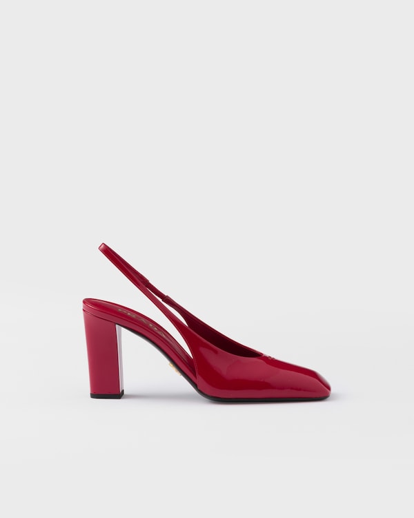 Patent leather slingback pumps Patent leather slingback pumps