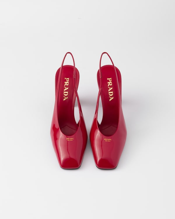 Patent leather slingback pumps Patent leather slingback pumps