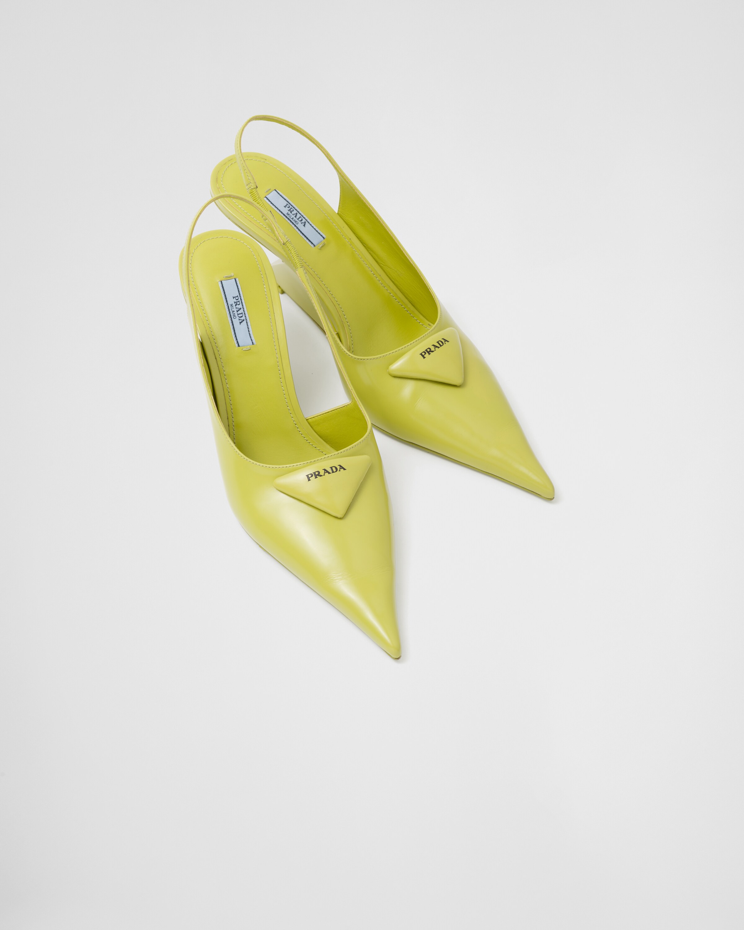prada yellow pumps