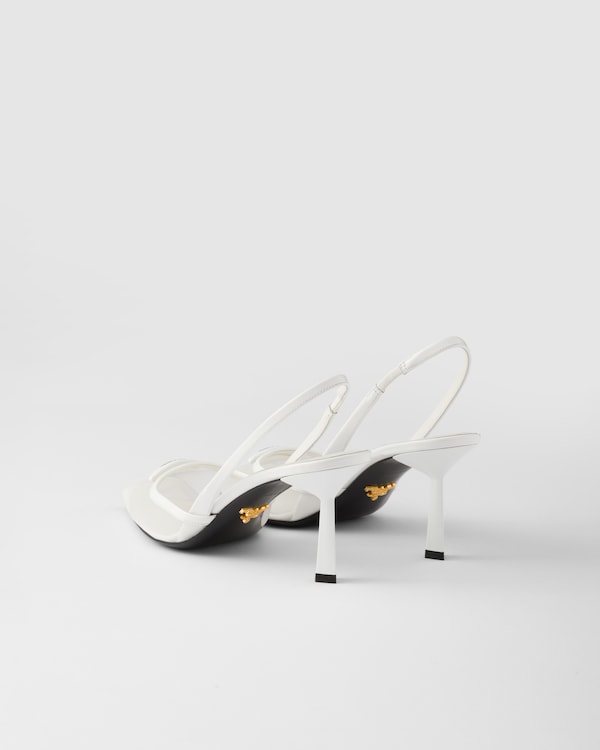 Mesh fabric slingback pumps Mesh fabric slingback pumps