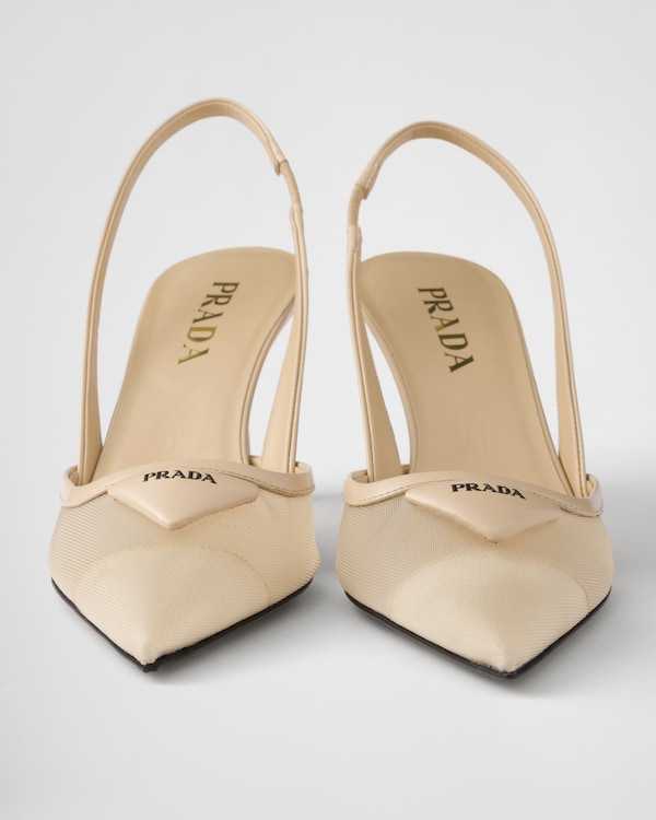 Escarpins à bride arrière en mesh Escarpins à bride arrière en mesh