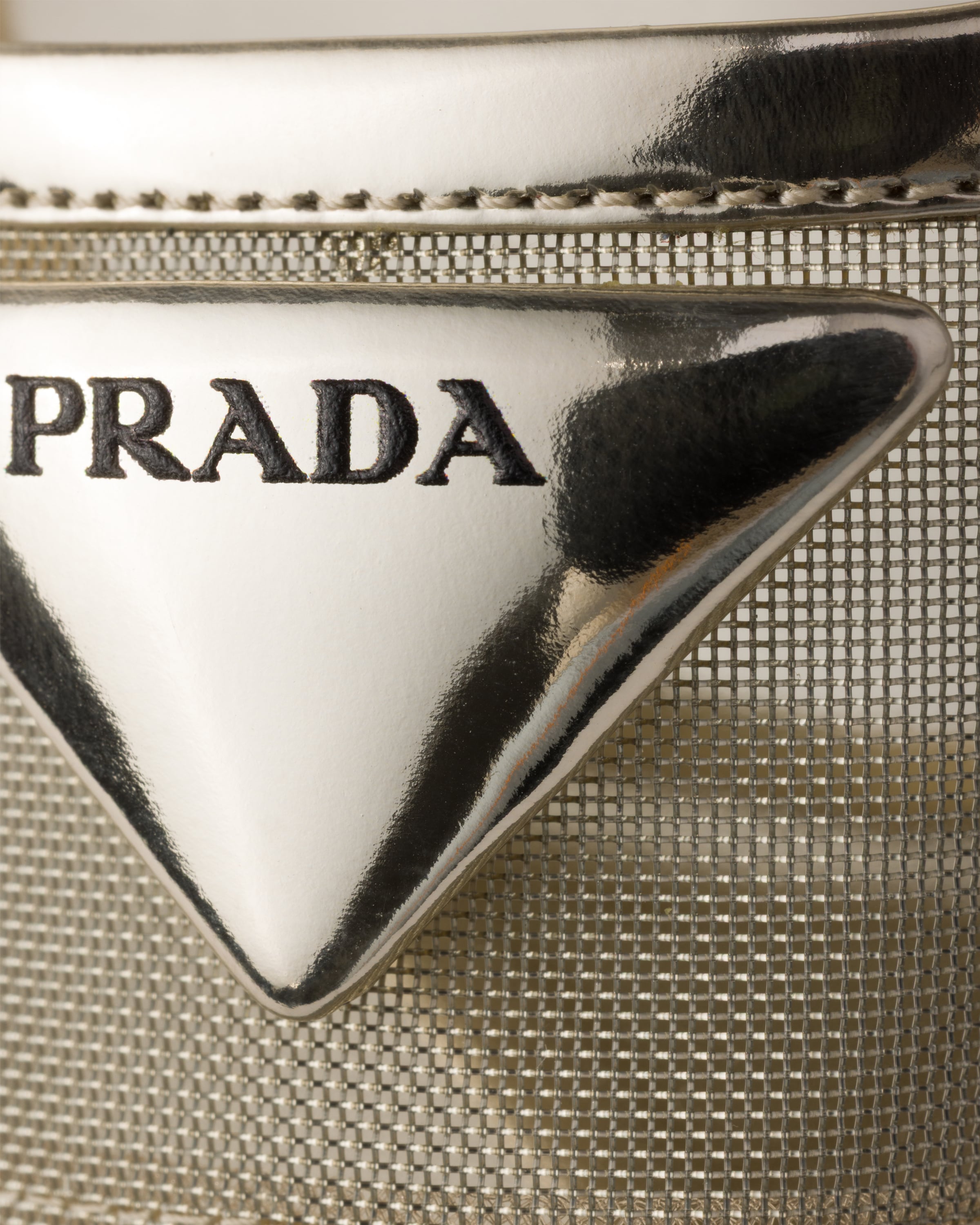 Pyrite Mesh Fabric Slingback Pumps | PRADA - United States