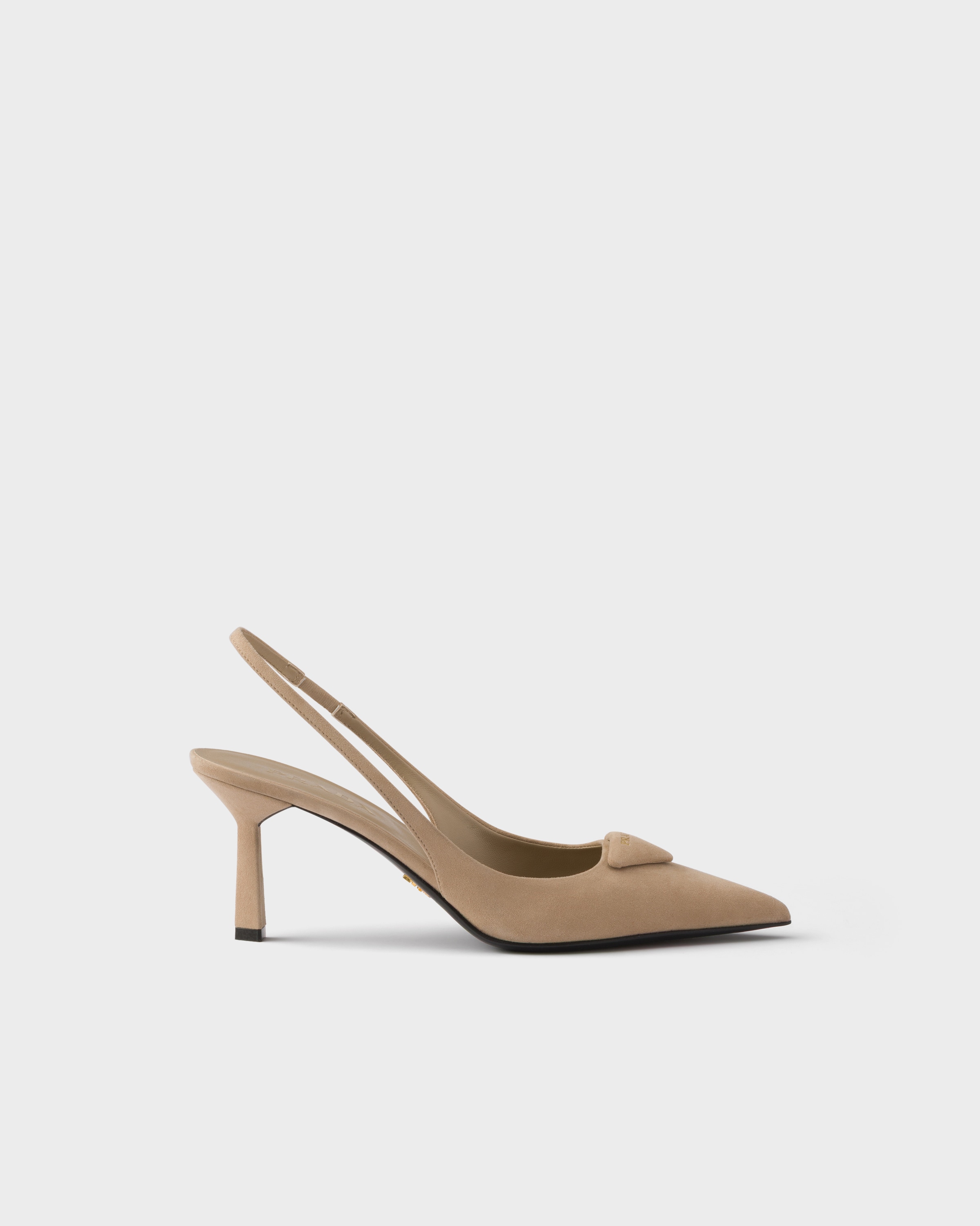 Prada Suede slingback pumps