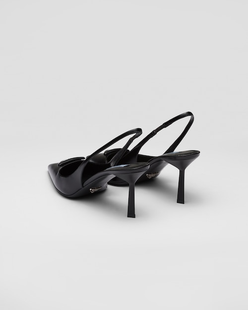 Prada Brushed leather slingback pumps 5
