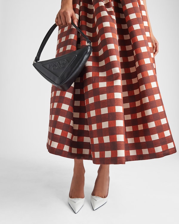 حذاء سلينغ باك بكعب من الجلد المصقول - أبيض حذاء سلينغ باك بكعب من الجلد المصقول - أبيض