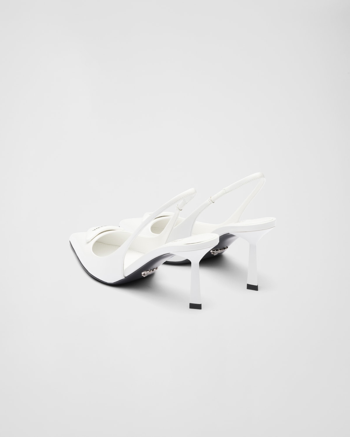 PRA BRUSHED PUMPS WHITE LAMBSKIN