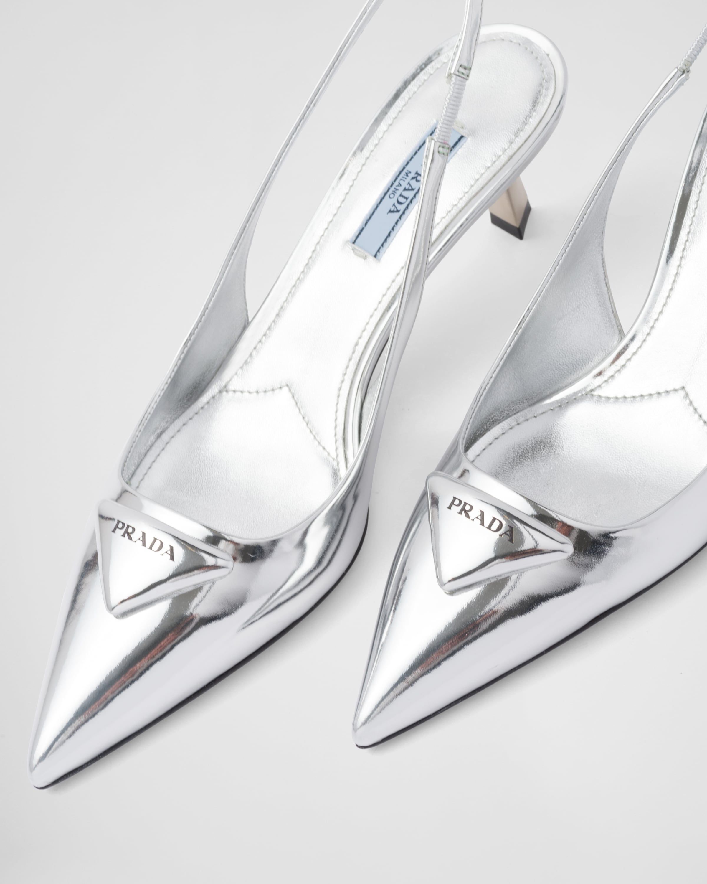 Prada silver shoes sales