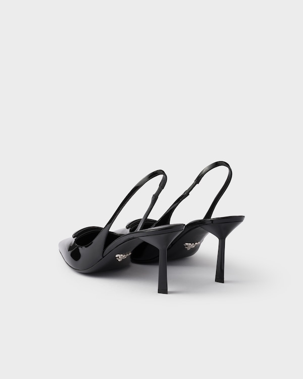 Patent leather slingback pumps Patent leather slingback pumps