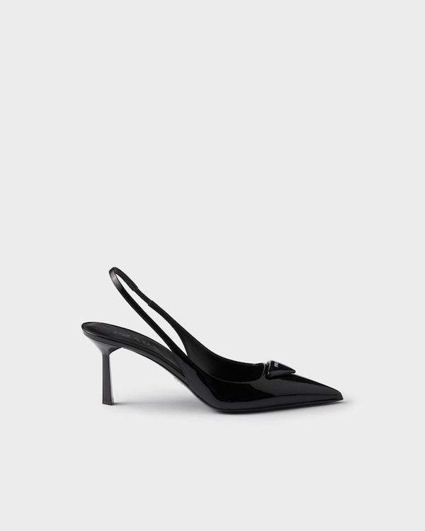 Patent leather slingback pumps Patent leather slingback pumps
