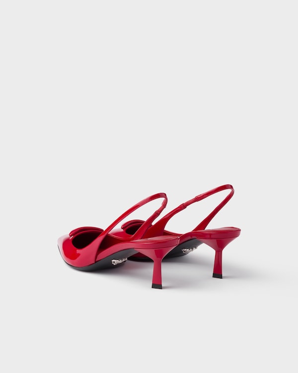 Patent leather slingback pumps - Red Patent leather slingback pumps - Red