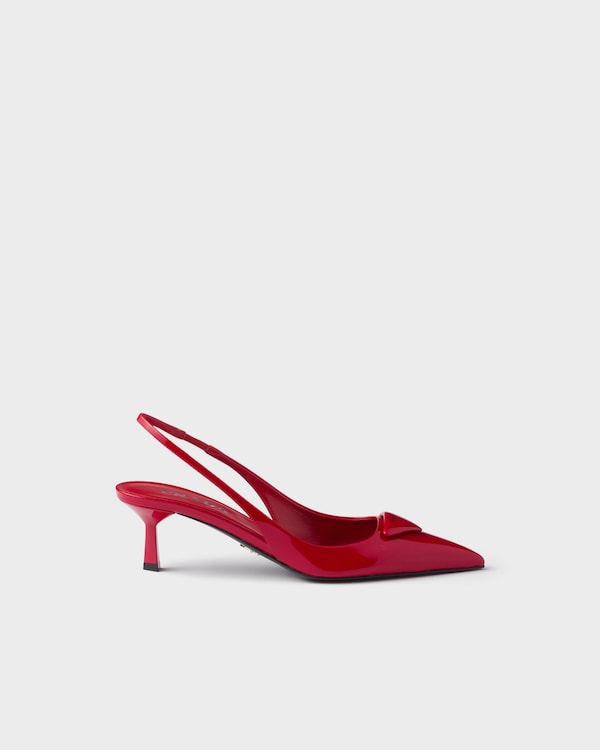 Patent leather slingback pumps - Red Patent leather slingback pumps - Red