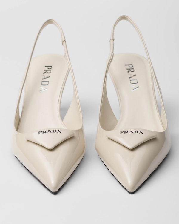 Patent leather slingback pumps Patent leather slingback pumps