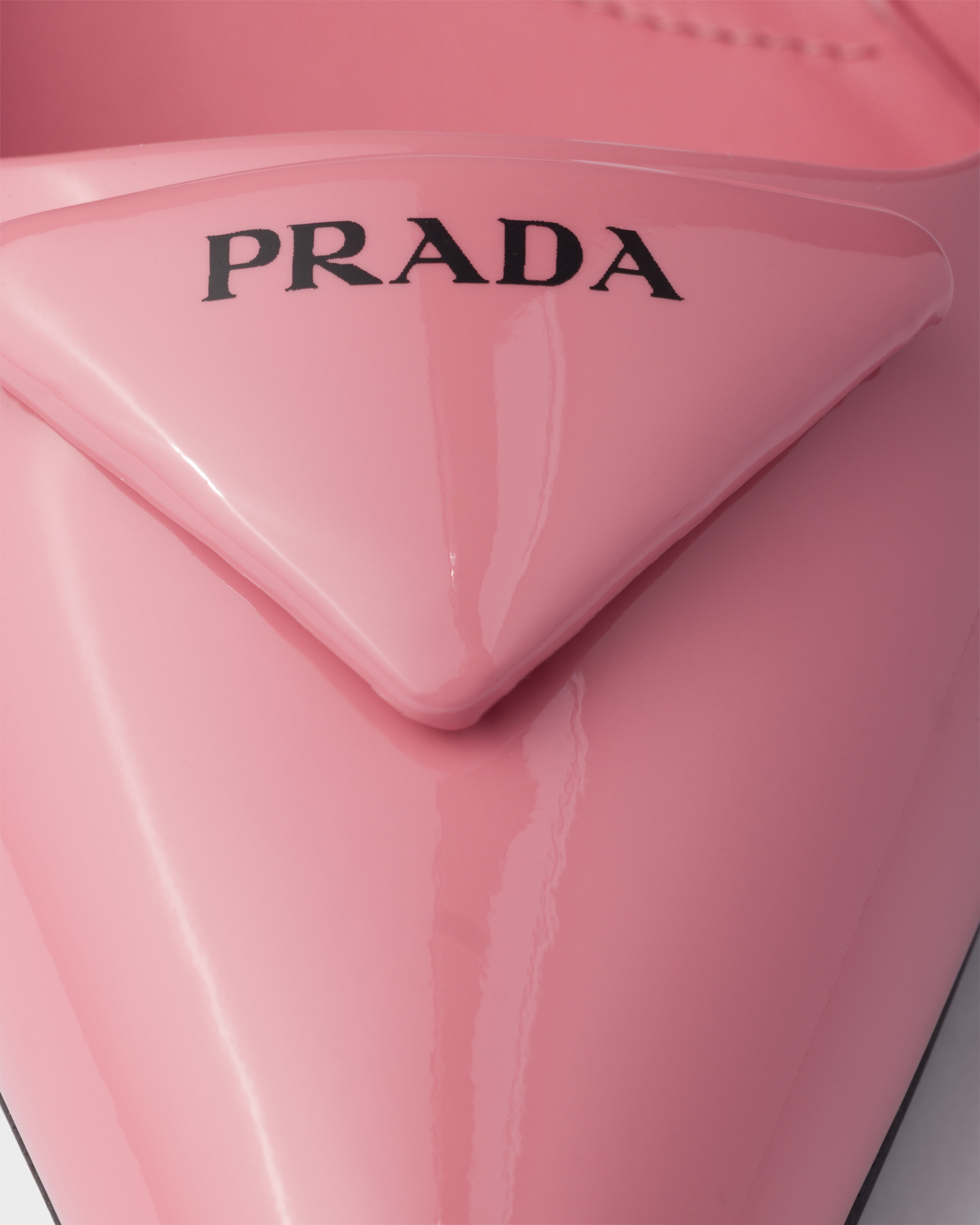 Petal Pink Patent leather slingback pumps | PRADA - Canada