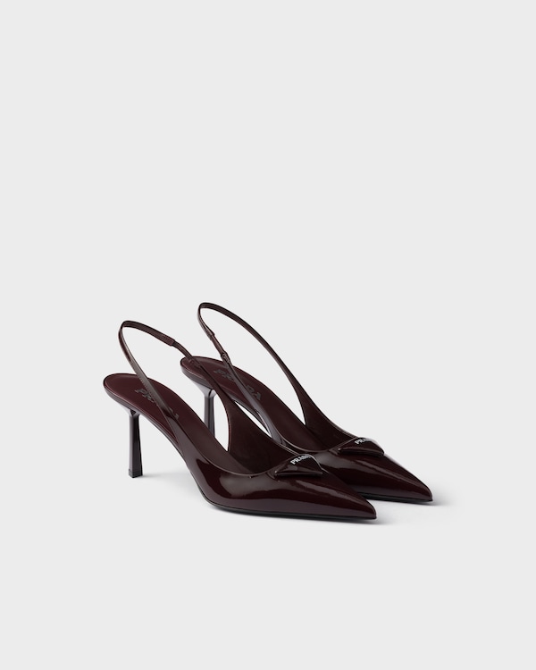 Patent leather slingback pumps Patent leather slingback pumps