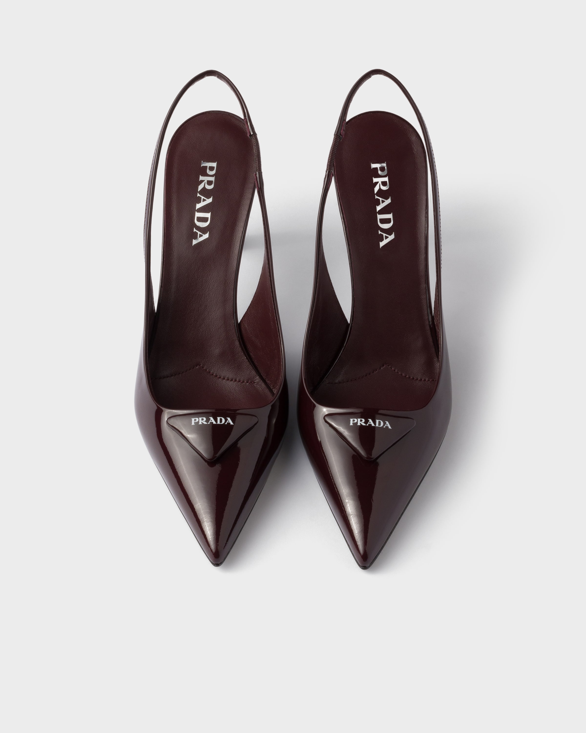 Prada 75mm Pointed Toe Slingback Pumps In Multi