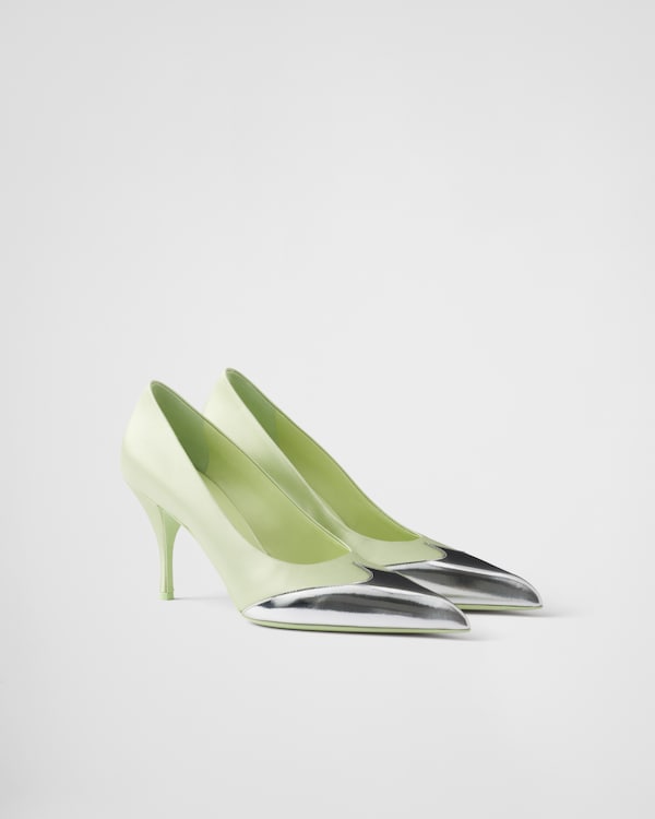 パンプス PRADA PATENT LEATHER PUMPS IN ORCHID/STEEL Prada Patent leather pumps in Orchid/Steel | TheDoubleF