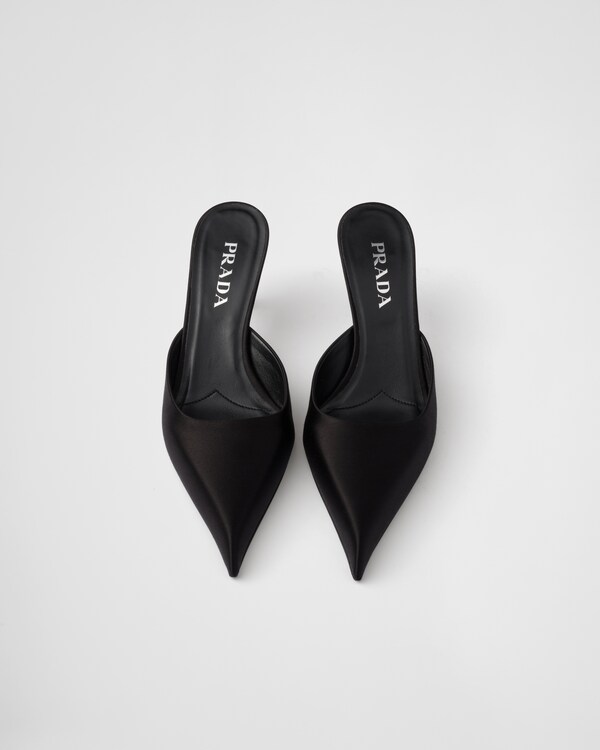 Satin mules Satin mules