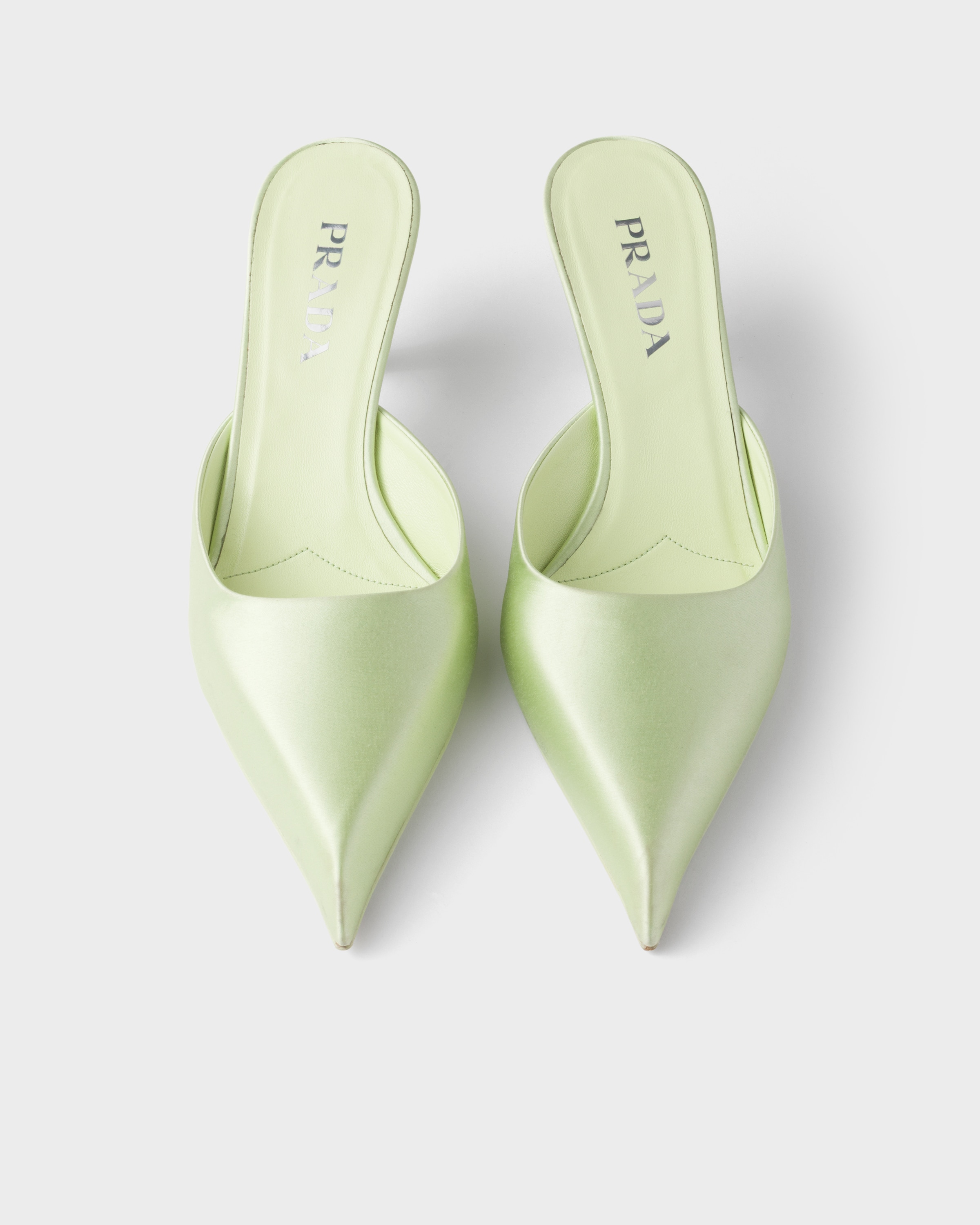 Dew Satin Mules | PRADA