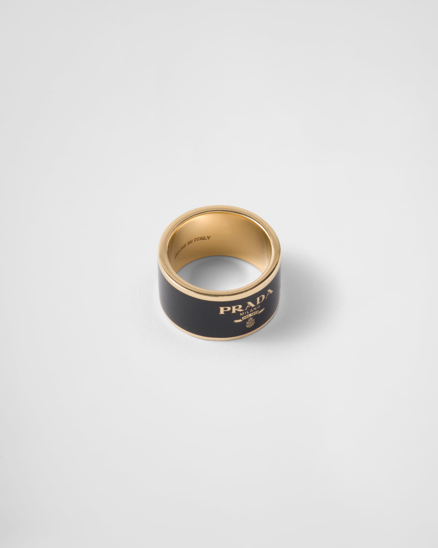 Black/gold Metal Ring PRADA