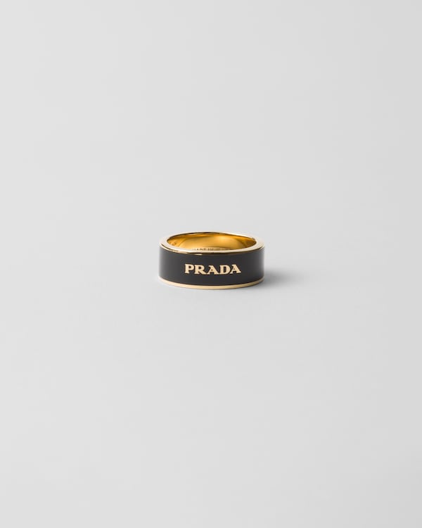 Black Prada Symbole ring | PRADA