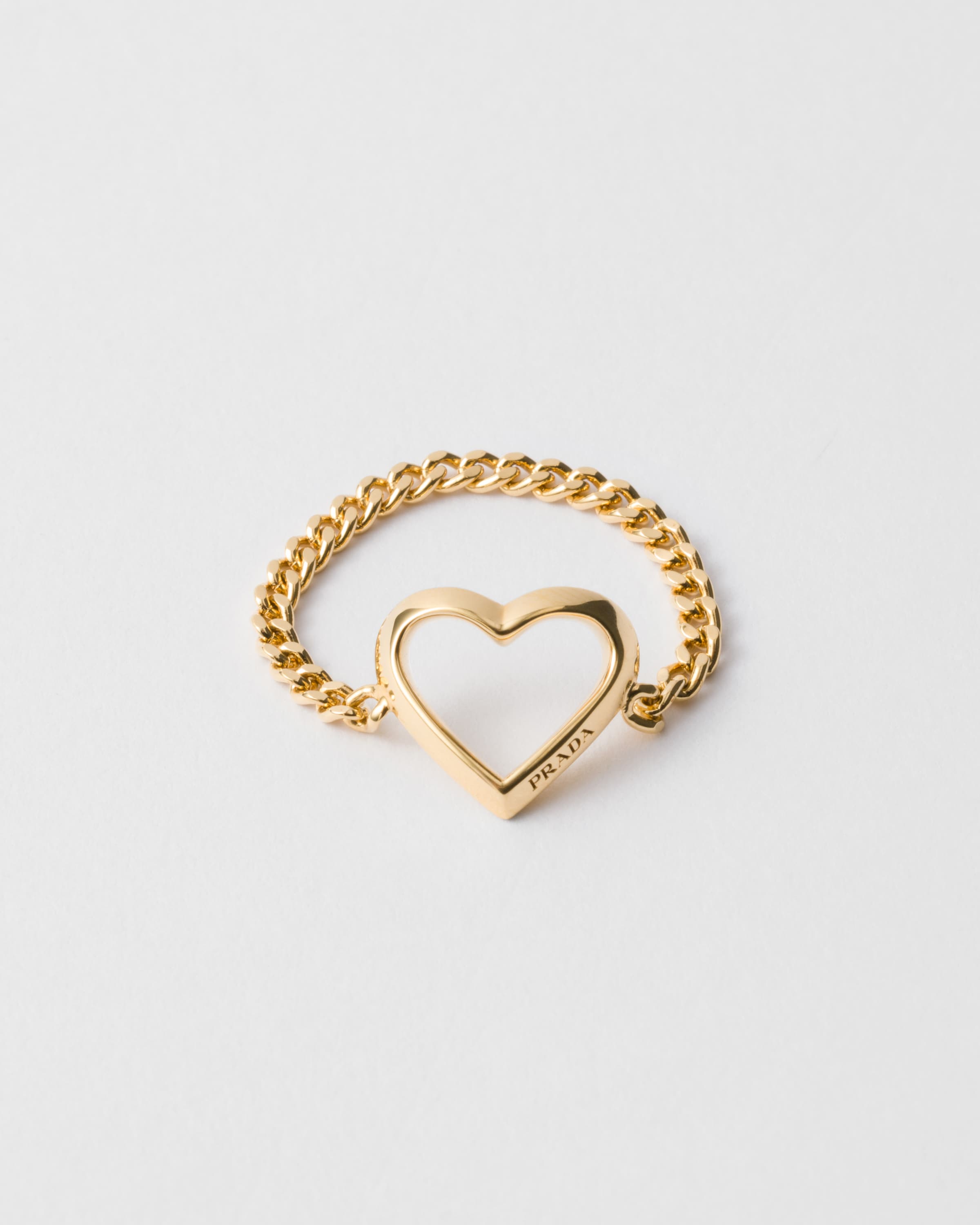 Prada Metal Ring In Gold