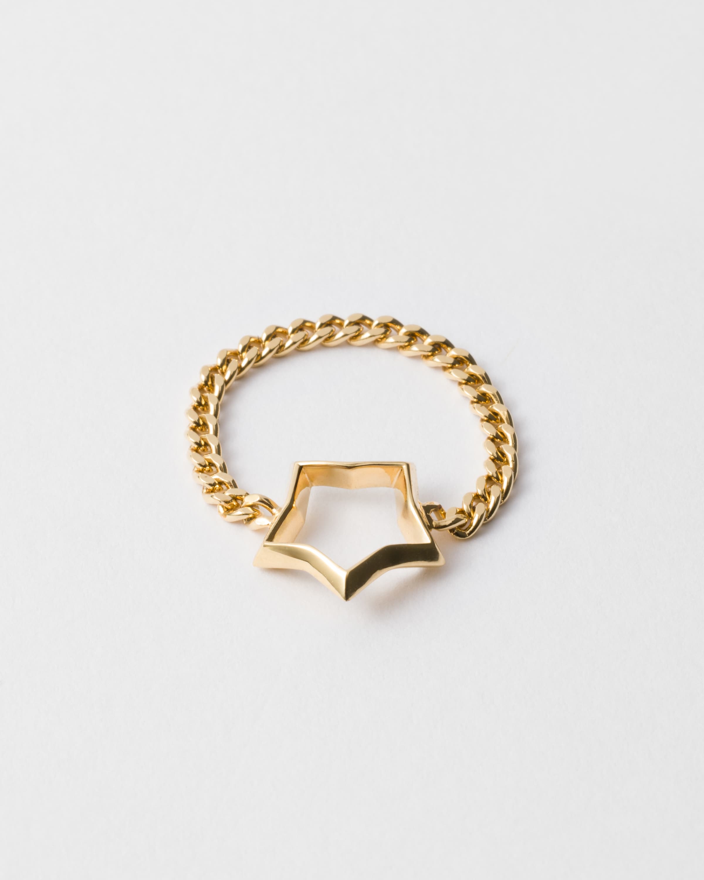 Prada Metal Ring In Gold