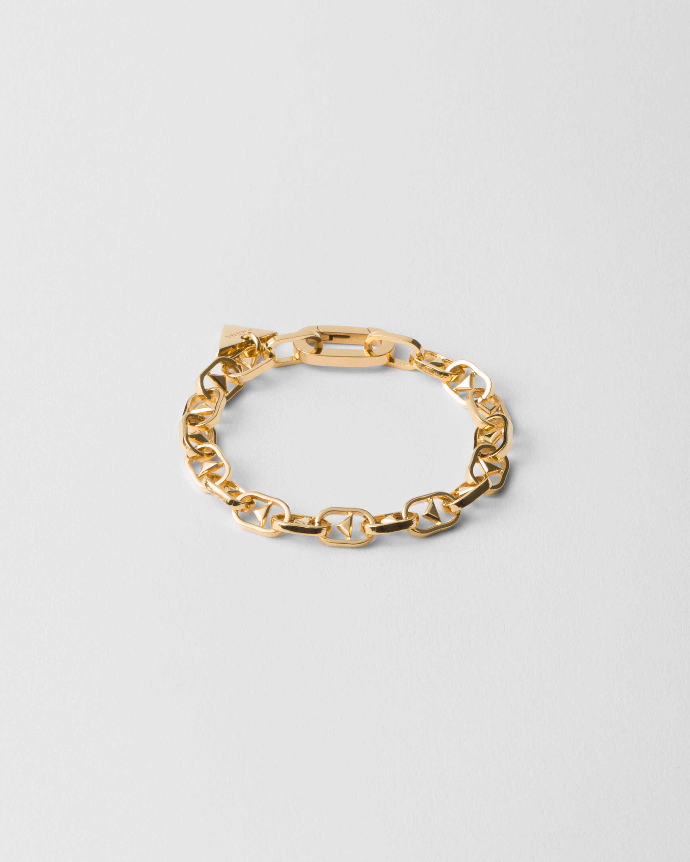 Prada Metal Bracelet In Gold