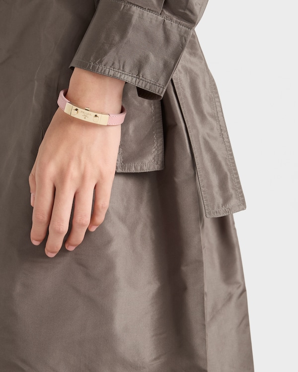 Bracelet en cuir Saffiano Bracelet en cuir Saffiano