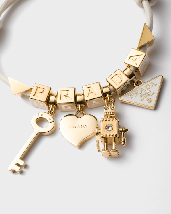 Nappa leather and metal bracelet Nappa leather and metal bracelet