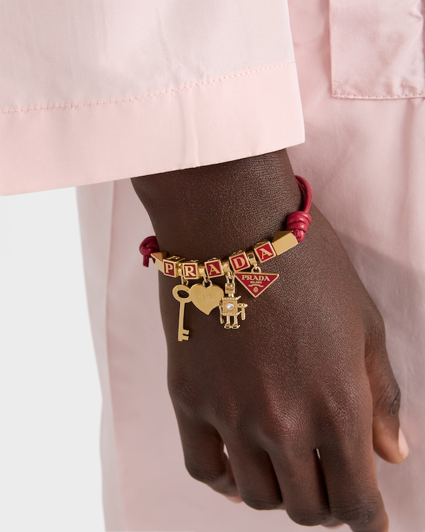 Nappa leather and metal bracelet Nappa leather and metal bracelet