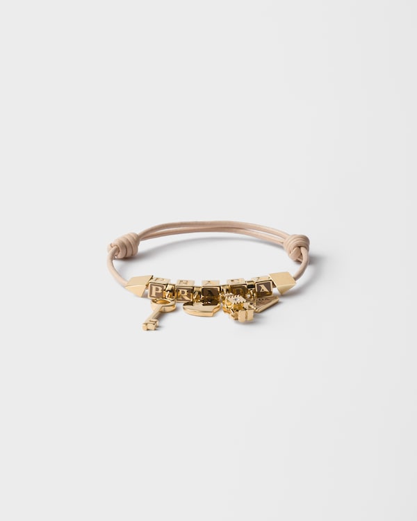 Nappa leather and metal bracelet Nappa leather and metal bracelet