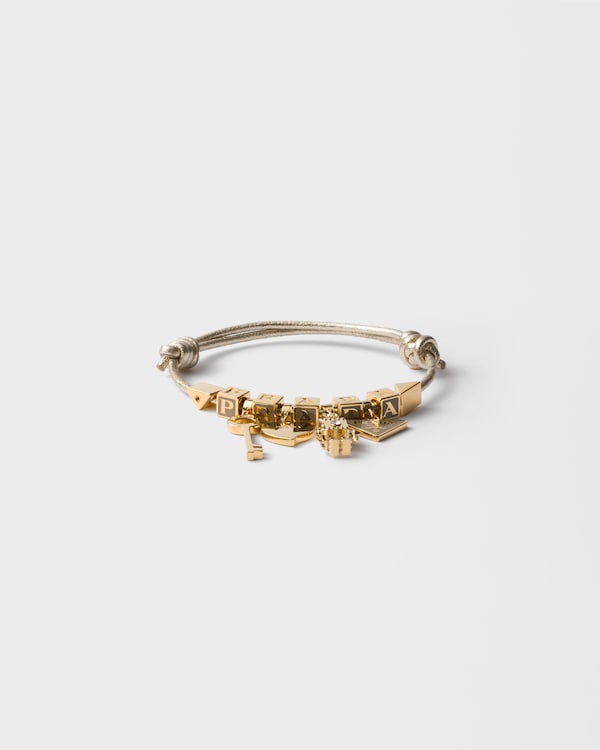 Nappa leather and metal bracelet Nappa leather and metal bracelet