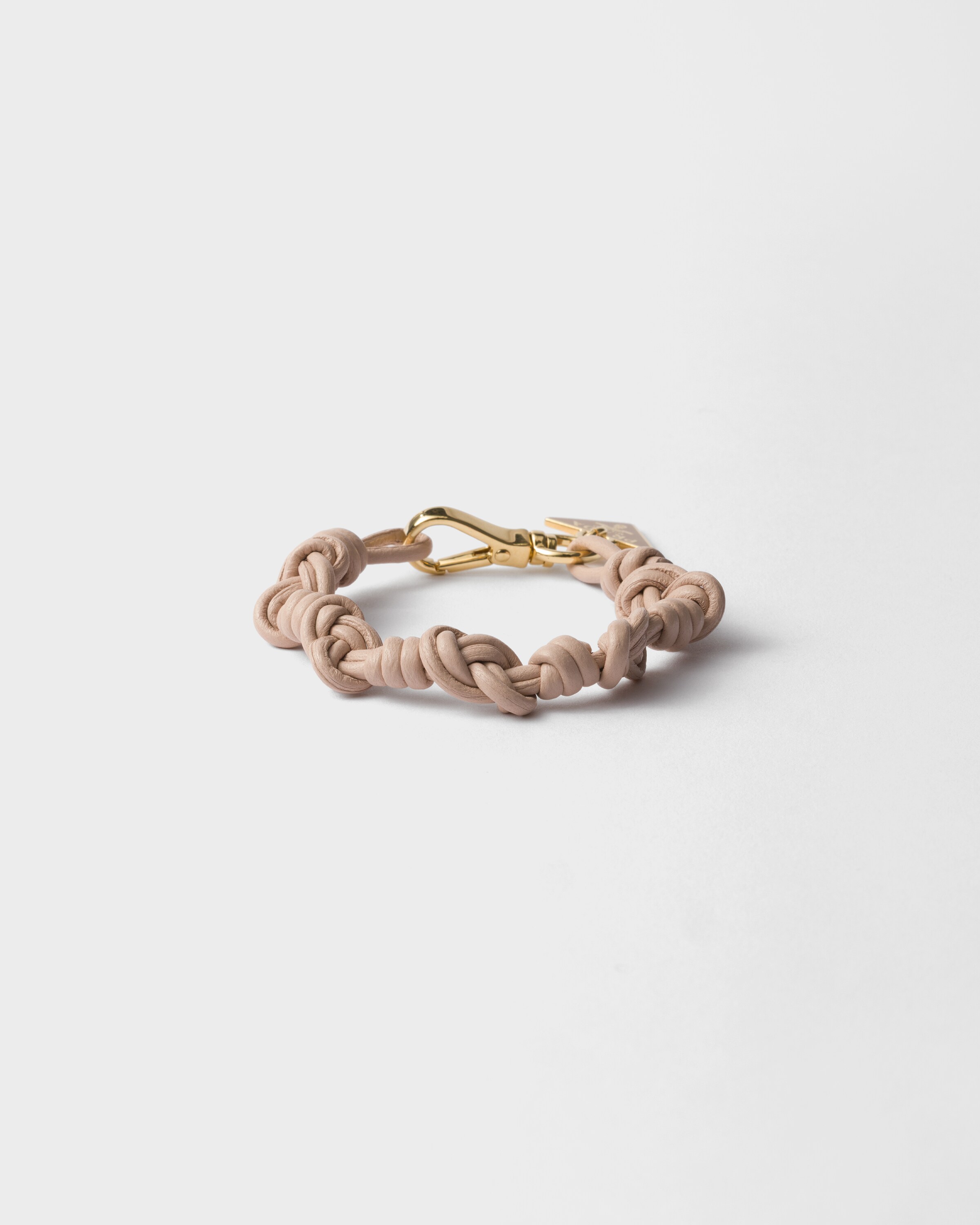 Prada Pulsera De Napa, Mujer, Rosa Claro, Talla M
