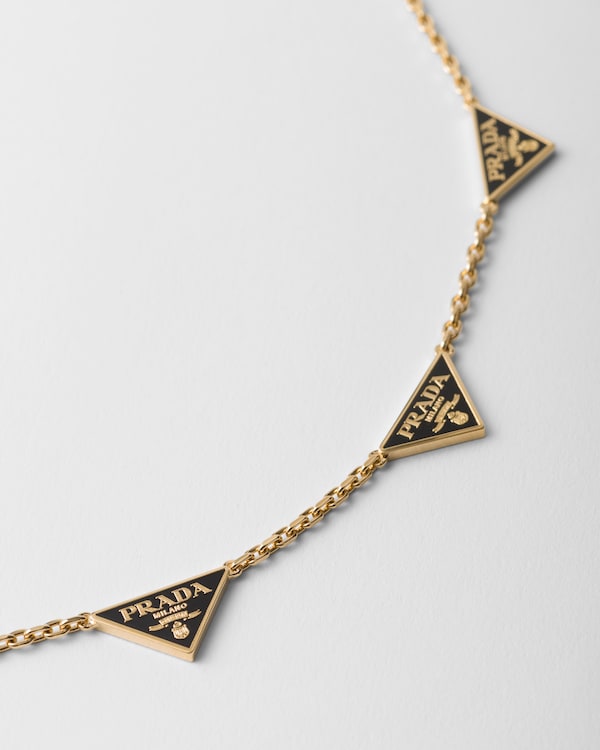 Enameled metal necklace Enameled metal necklace