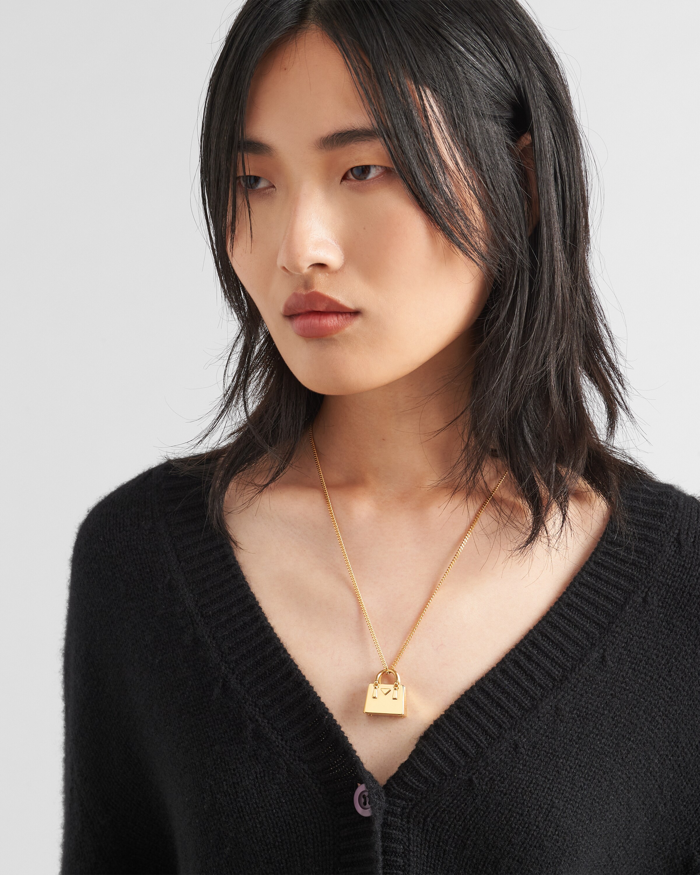 ゴールド メタル ネックレス | PRADA