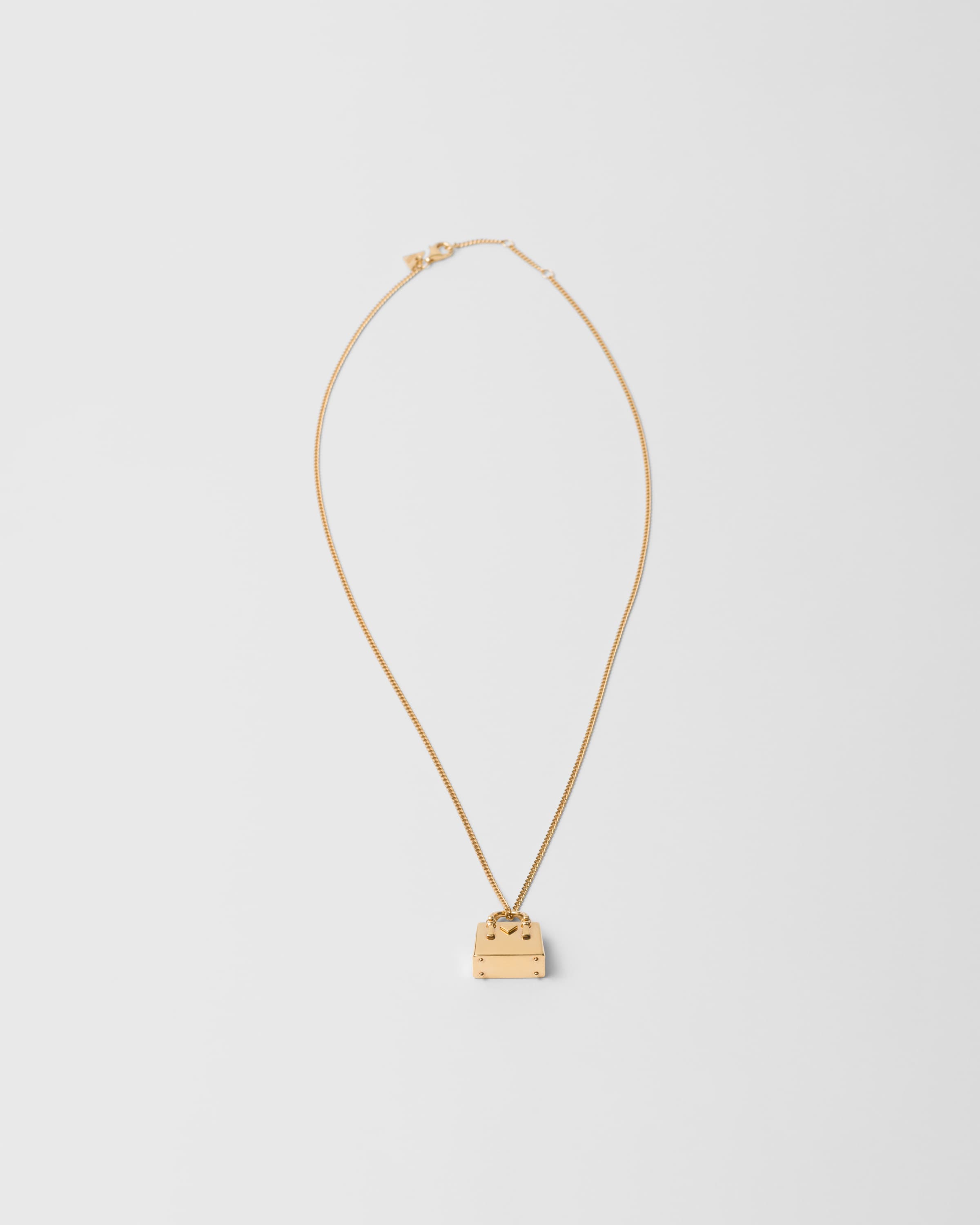 Gold Metal Necklace PRADA